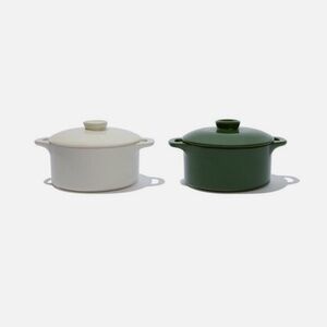 Brocc Your Body Mini Round Ceramic Cocotte Set